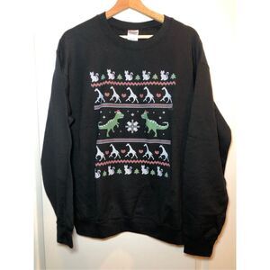 Animal Christmas Crewneck Sweatshirt Men’s Size Medium